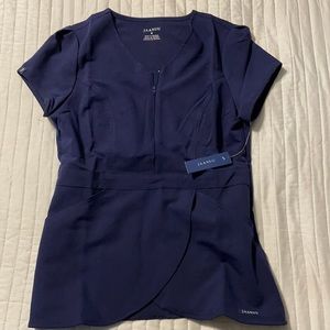 Jaanuu, Navy Women’s Signature Tulip Top, Size Small